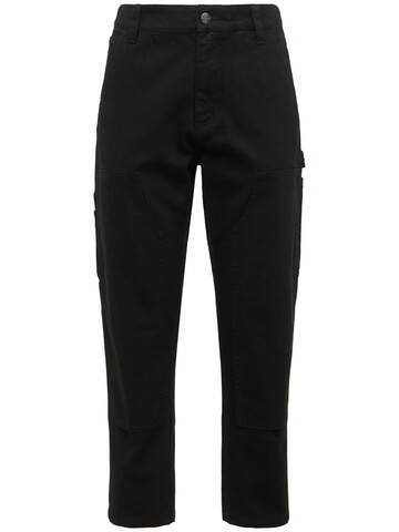 WARDROBE.NYC Carhartt Wip Cropped Cotton Canvas Pants in black