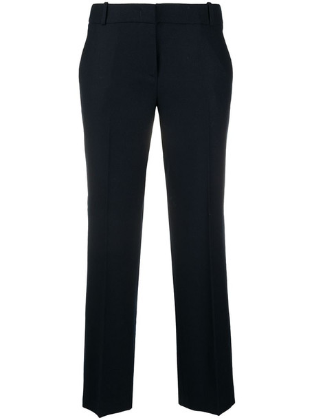 Drumohr cropped tailored trousers in blue