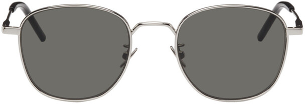 Saint Laurent Black SL 299 Sunglasses in silver