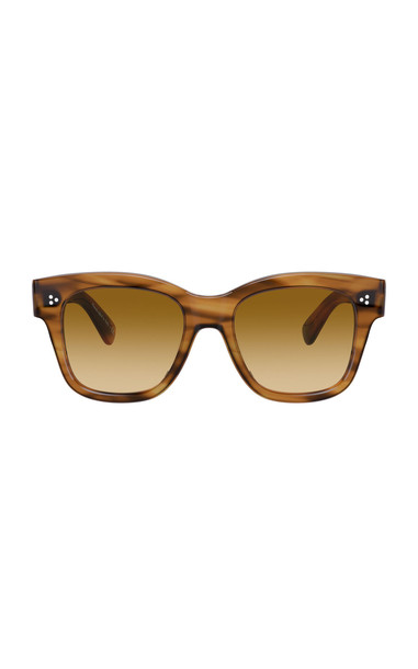 Oliver Peoples Melery Cat-Eye Acetate Sunglasses in brown