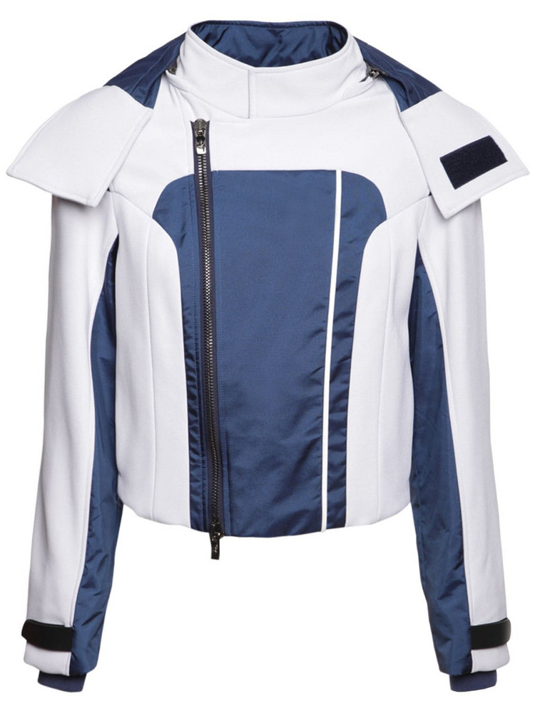 FERRARI Techno Cotton Down Jacket in blue / white