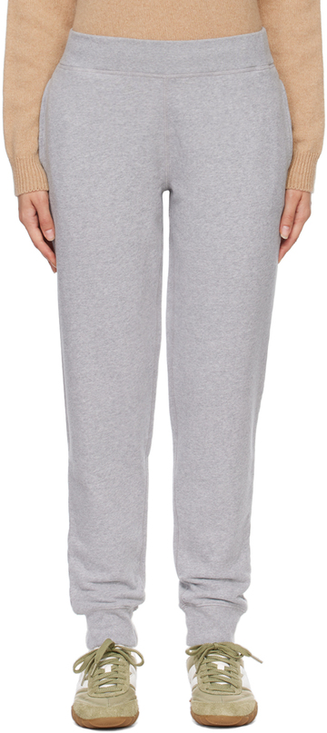 sunspel gray relaxed-fit lounge pants in grey