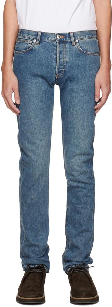 a.p.c. a.p.c. blue petit standard jeans in indigo