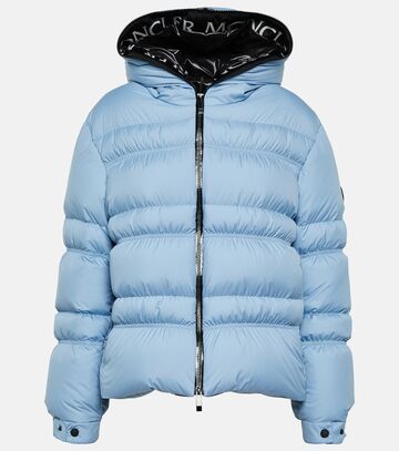 moncler yser quilted ripstop down jacket in blue