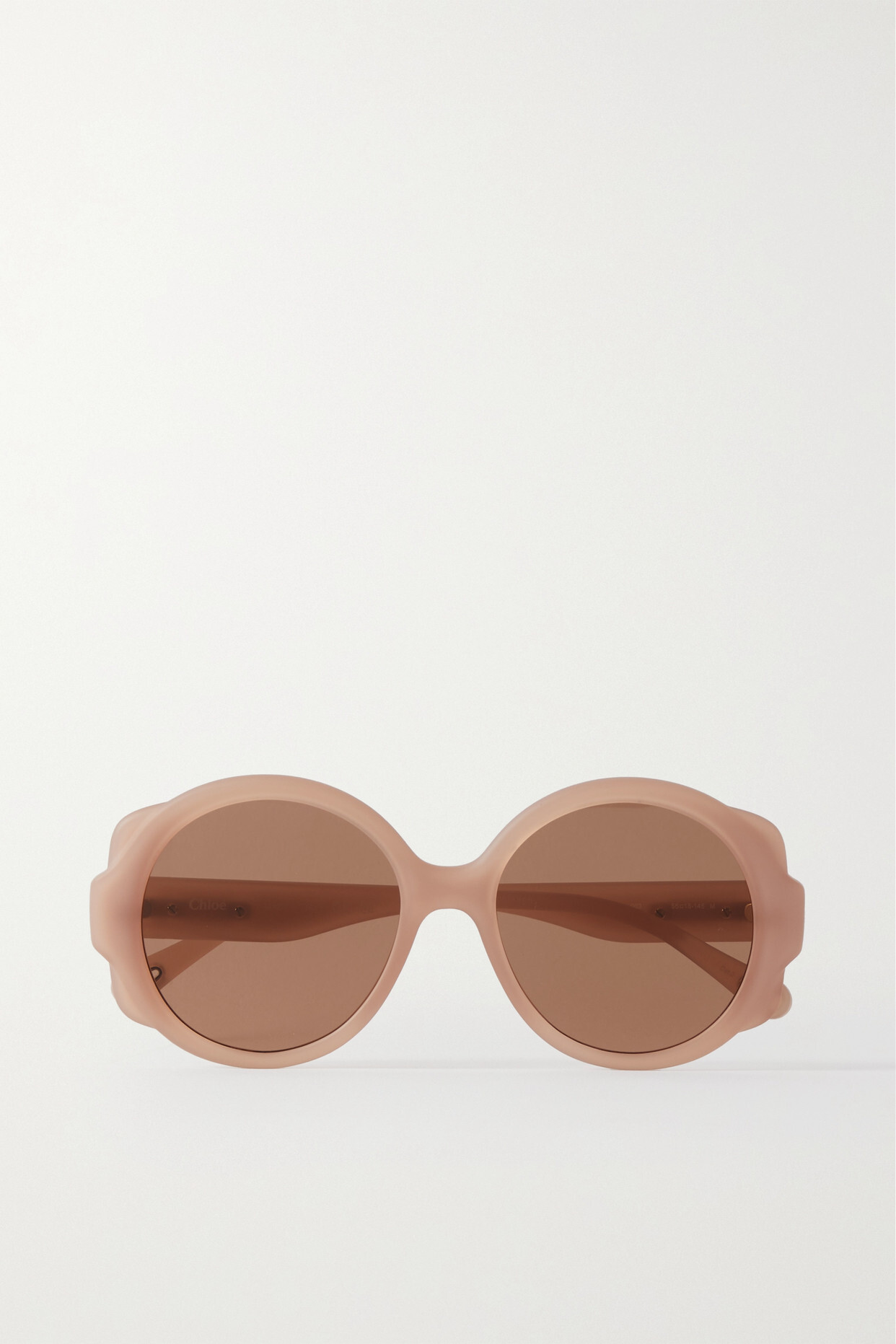Chloé Chloé - Oversized Round-frame Recycled-acetate Sunglasses - Neutrals