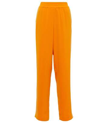 Dries Van Noten High-rise straight pants in orange