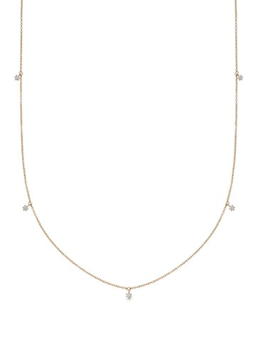 astley clarke 14kt recycled yellow gold station diamond necklace