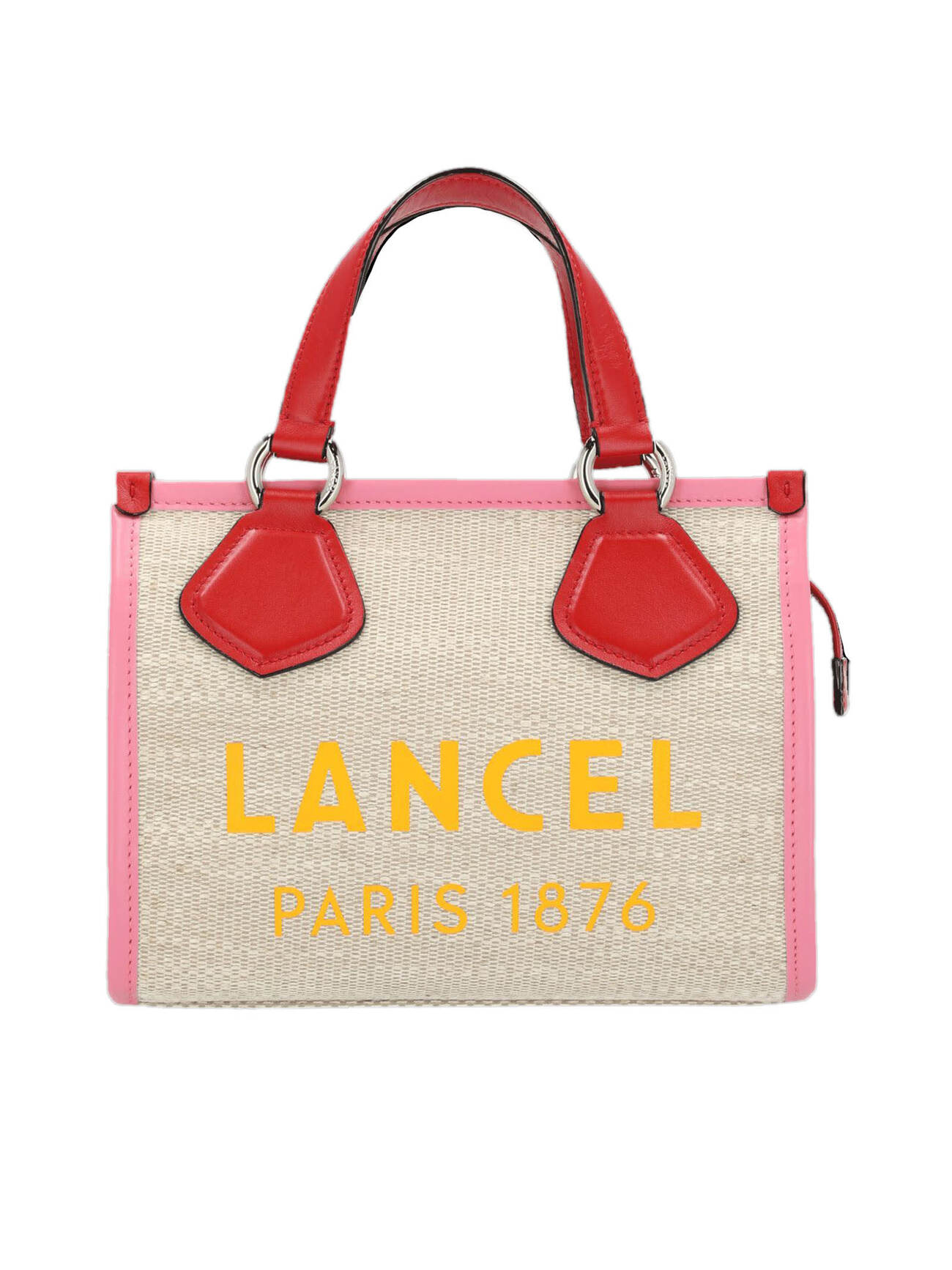 Lancel Red And Pink Summer Tote