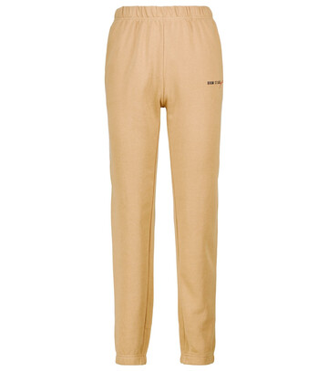 Adam Selman Sport Cozy cotton-blend sweatpants in beige