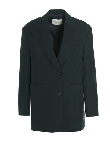 Low Classic Single-breasted Blazer Jacket in blue / green