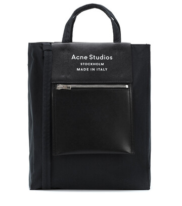Acne Studios Baker leather tote in black