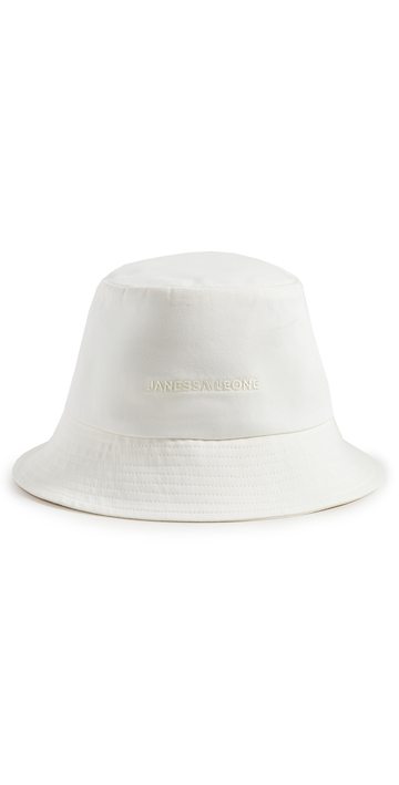 Janessa Leone Easton Bucket Hat in ecru