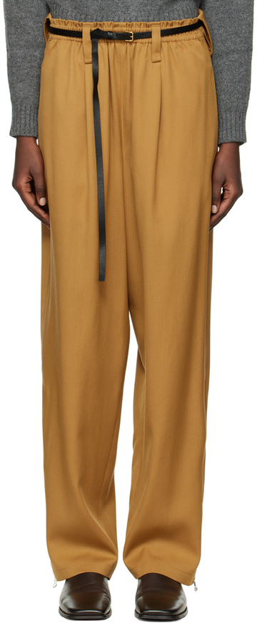 Quira SSENSE Exclusive Tan Balloon Trousers in brown