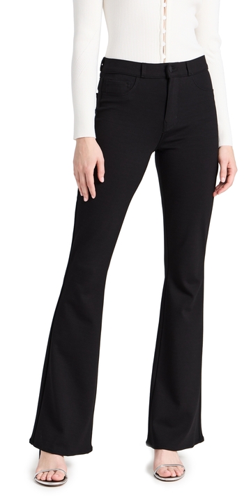l'agence the marty high rise flare ponte pant black 25