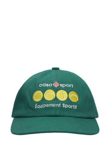 casablanca casa sport embroidered baseball cap in green