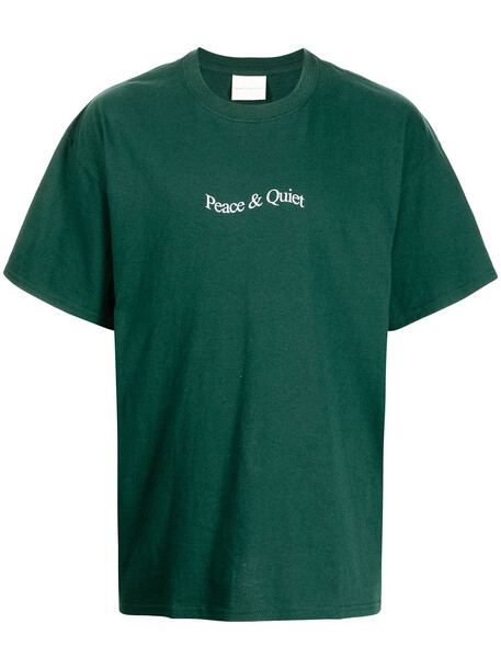 Museum Of Peace & Quiet oversized logo-print T-shirt - Green