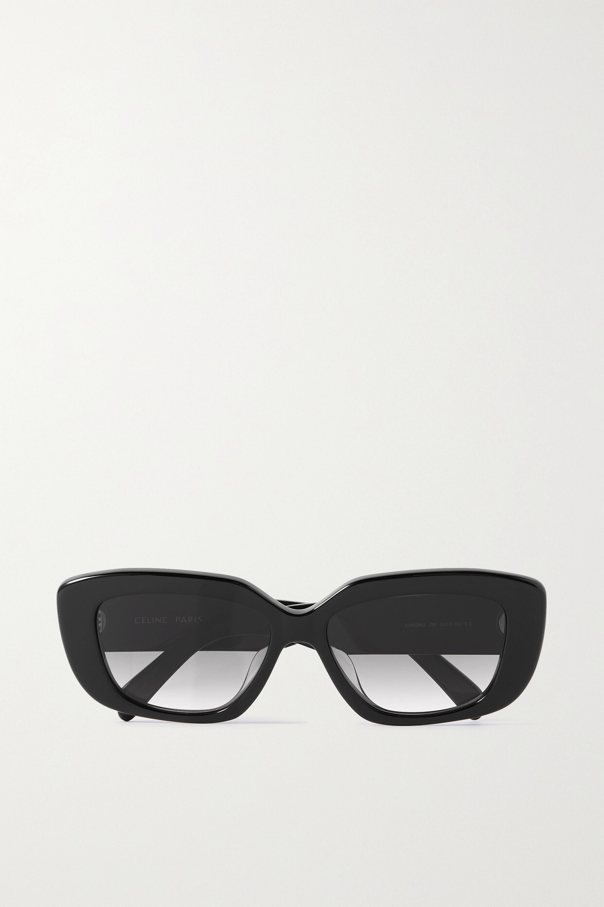 CELINE Eyewear - Rectangular-frame Acetate Sunglasses - Black