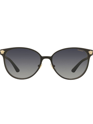 Versace Eyewear Medusa logo round sunglasses in black