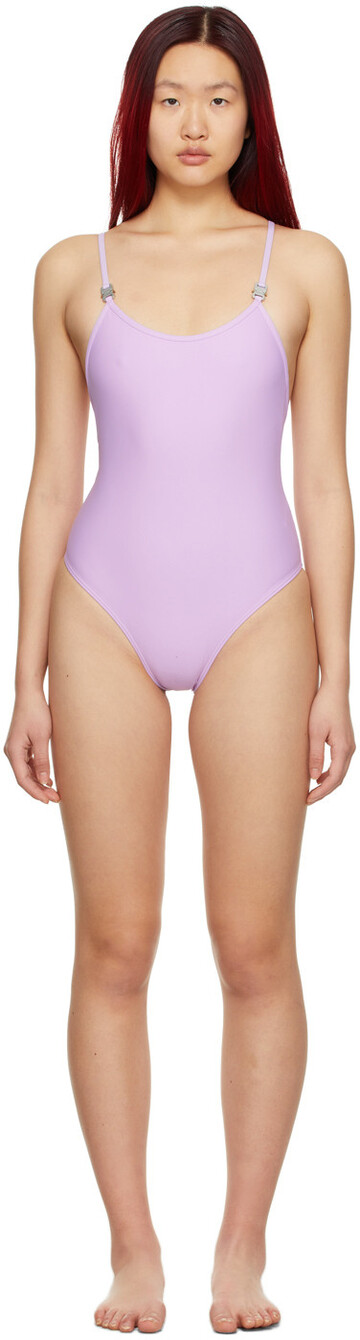 1017 ALYX 9SM Purple Susyn One-Piece Swimsuit in lilac