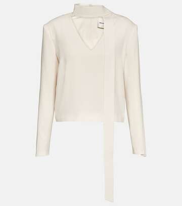 roland mouret cady blouse in white
