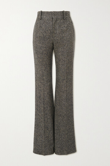 Chloé Chloé - Wool And Silk-blend Straight-leg Pants - Brown