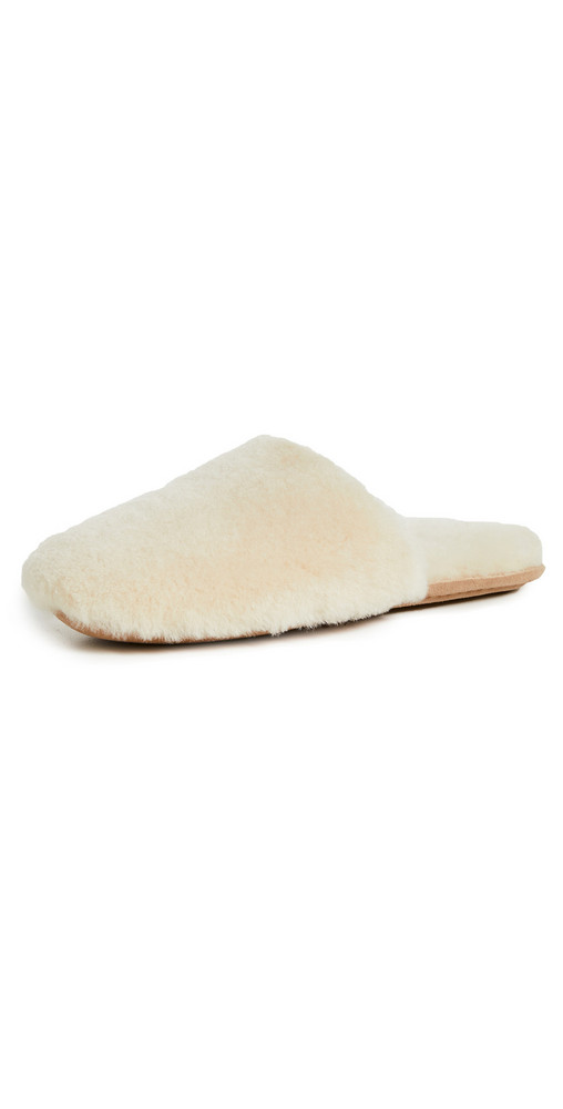 Freda Salvador James Slippers in ivory