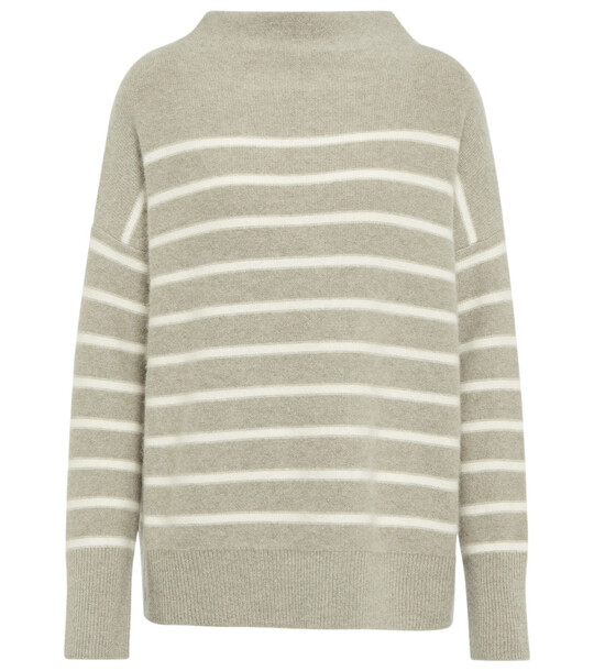 Vince Striped cashmere sweater in neutrals