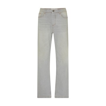 ami paris straight fit jeans in grey