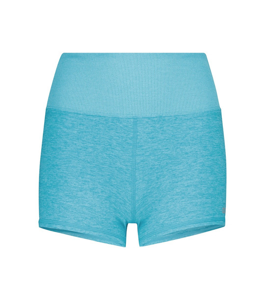 Alo Yoga Aura knit shorts in blue