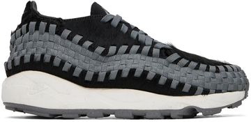 nike gray & black footscape sneakers