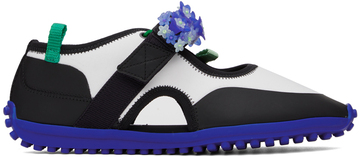 Cecilie Bahnsen Black Sara Sneakers in blue / white