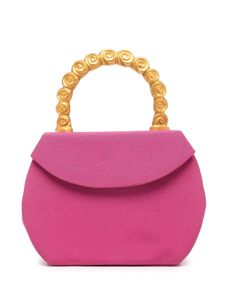 LANVIN Pre-Owned baroque-embellished handle handbag - Pink