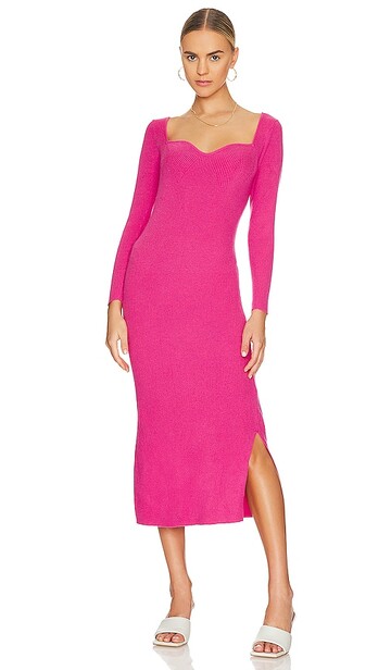 Callahan Lewis Maxi Dress in Pink in magenta