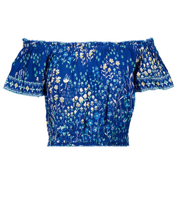 Poupette St Barth Exclusive to Mytheresa â Camilla off-shoulder blouse in blue