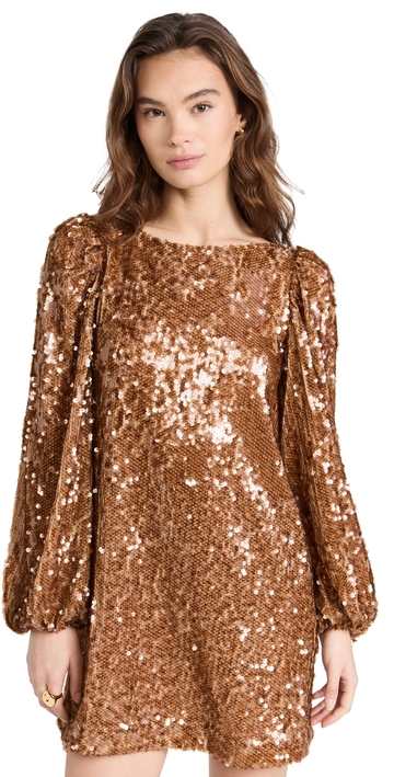 bytimo sequins mini dress golden xxl