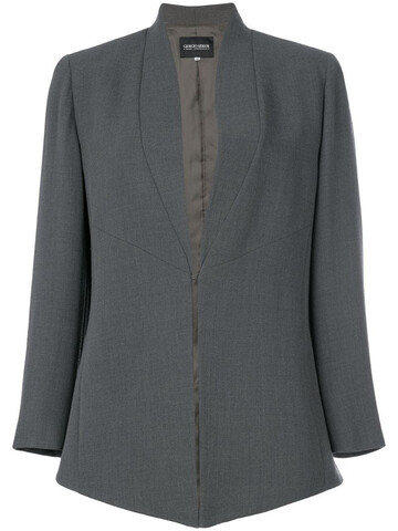 Giorgio Armani Pre-Owned shawl collar jacket in grey