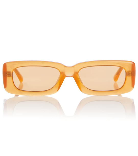 The Attico x Linda Farrow Marfa Mini sunglasses in orange
