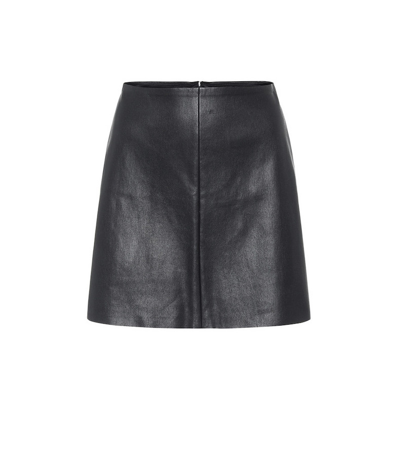Stouls Santa Maria leather miniskirt in black