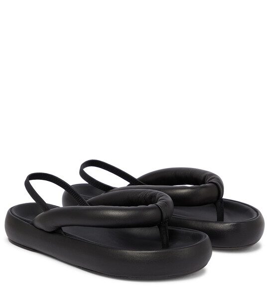 Isabel Marant Orene leather thong sandals in black