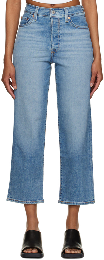levi's indigo ribcage jeans
