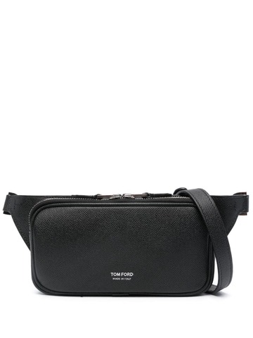 tom ford logo-stamp leather belt bag - black