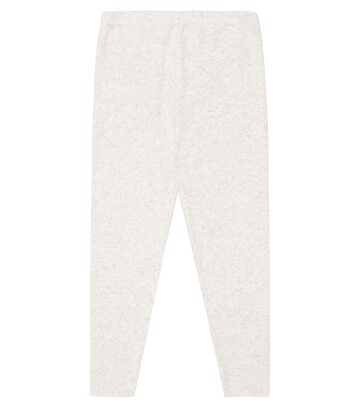 Bonpoint Baby cotton jersey leggings in white