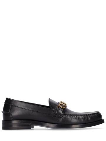 GUCCI 15mm Cara Leather Loafers in black