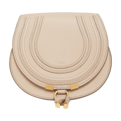 Chloé Marcie small shoulder bag in beige