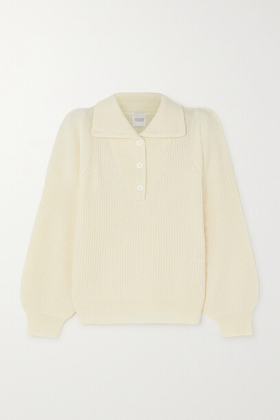 Madeleine Thompson - Crater Ribbed Wool And Cashmere-blend Sweater - Cream