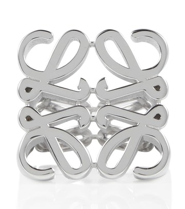 loewe anagram chevaliere ring in silver