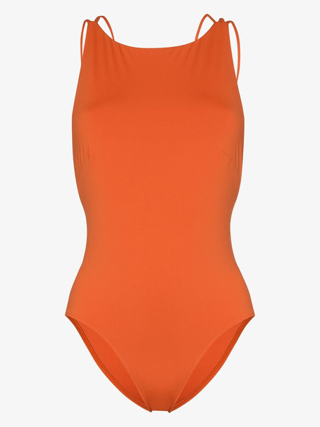 Bondi Born Anais strappy swimsuit in orange - Wheretoget
