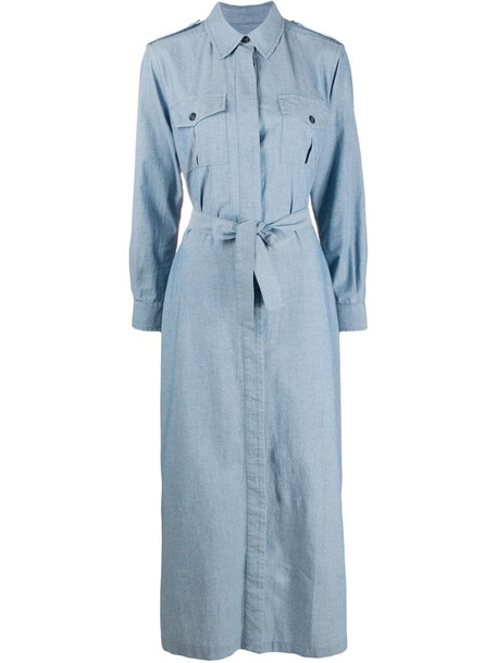 Forte Dei Marmi Couture denim shirt dress in blue