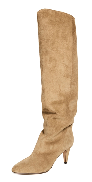 isabel marant lispa suede city boots taupe 36