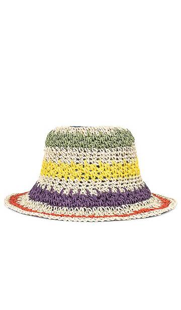 ruslan baginskiy knitted bucket hat in purple